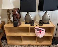 Low Book/Toy Shelf and Accent Lamps