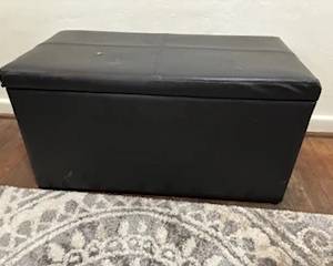 Black Vinyl Trunk/Storage Box