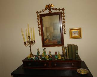 Empire dresser and federal style mirror