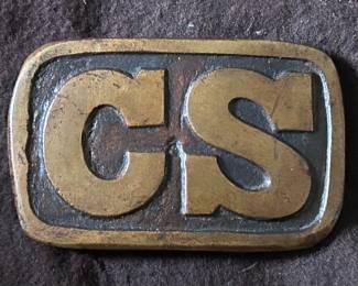 Super rare brass CS beltplate - Previous owner said his father purchased in elementary school in 1941 from a fellow student