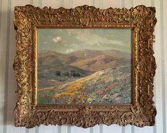 Angel Espoy's "Springtime, Mountains and Valley in Wildflowers" 1935 (21"x17")