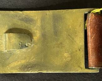 Back of Federal belt plate showing detail