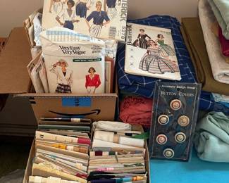 Vintage sewing and fabric