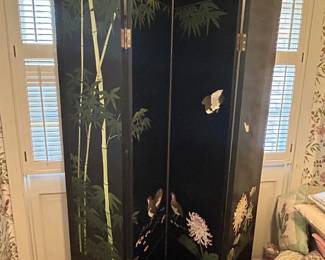 Four-panel Chinese screen