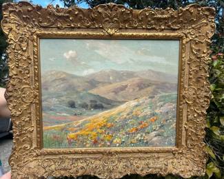 Angel Espoy's "Springtime, Mountains and Valley in Wildflowers" 1935 (21"x17")