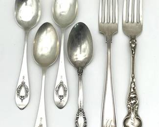 8 VarietyofVintageSterlingFlatwareRandomLot159Grams