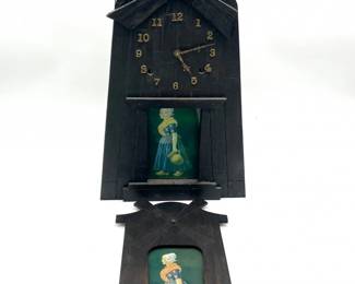 11 AntiqueWilliamLGilbertClockCoWindmillClockandMatchingFrame