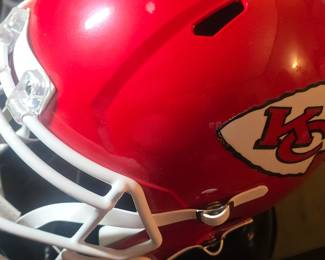 Patrick Mahomes Autographed Helmet from Beckett with authenticity