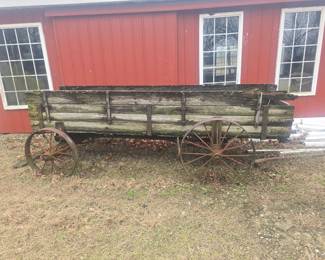 16 foot old hay wagon