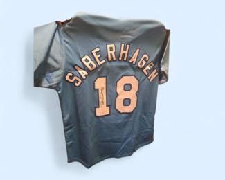 Bret Saberhagen Autographed jersey with Authenticity