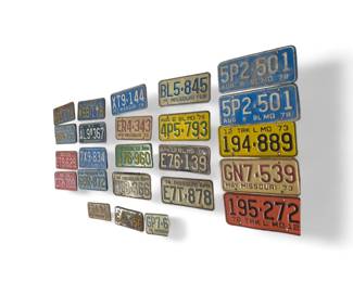 Vintage License plates