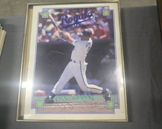 George Brett photo autographed