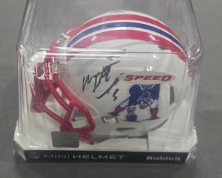 Matthew Judon Autographed helmet