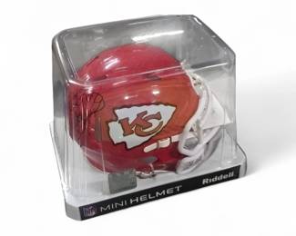 Mitch Holthus autographed helmet with authenticity