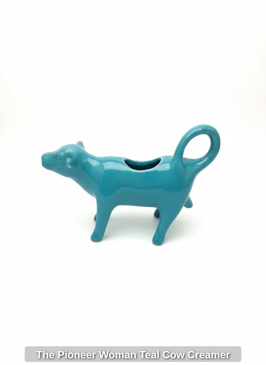 The Pioneer Woman Teal Cow Creamer