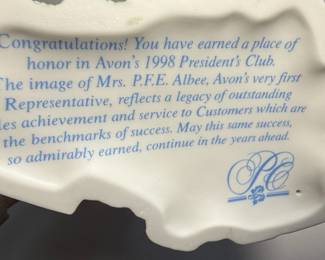 Avon "Mrs. Albee" Figurines (1997 & 1998)