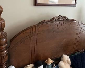 Vintage Art Deco Waterfall Four Poster Bed