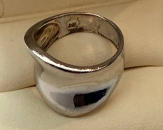 Modernist Sterling Silver Ring