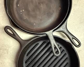 Lodge Cast Iron Skillet and Grill Pan Set