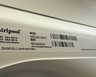 Whirlpool Electric Washer and Dryer Set