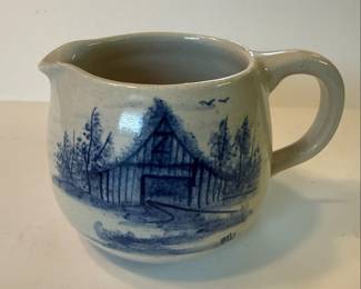 Storie & Son Marshall, TX "Winter Scene" Pitcher and Mug