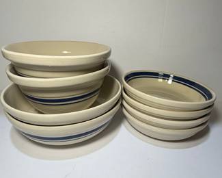Roseville Pottery "Friendship" Pattern Mixing Bowls Set