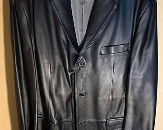 Stafford Executive Men's Leather Blazer