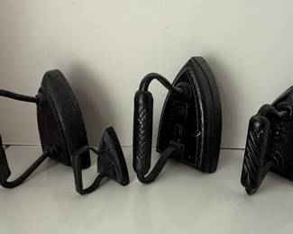 Set of Four Cast Iron Sad Irons