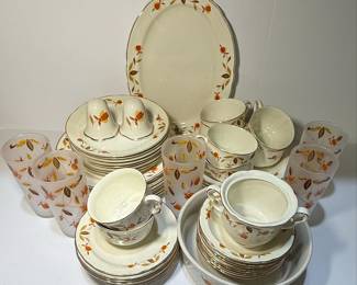 Hall Jewel Tea Autumn Leaf Dinnerware Set