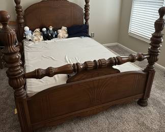 Vintage Art Deco Waterfall Four Poster Bed