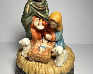 Vintage Ceramic Nativity Scene Figurine