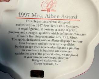 Avon "Mrs. Albee" Figurines (1997 & 1998)