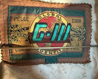 G-III Global Pelle Cuir Leather Bomber Jacket