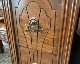 Art Deco Waterfall Vanity with Bench and Mirror