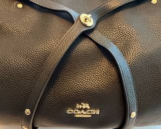 Coach Turnlock Tie Tote Bag