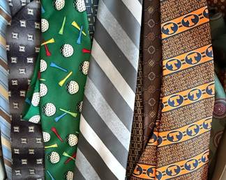 University of Tennessee Volunteers and Golf Themed Neckties Collection
