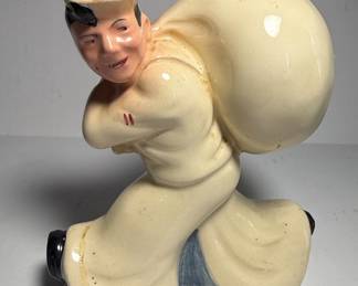 Vintage Sailor Coin Bank - McCoy for Seamen's Bank for Savings