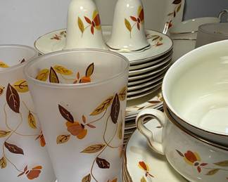 Hall Jewel Tea Autumn Leaf Dinnerware Set