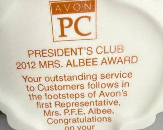 Avon "Mrs. Albee" President's Club Award Figurines (2008, 2012)