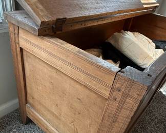 Antique Oak Coffer / Blanket Chest
