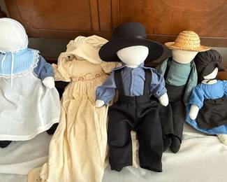 Amish Family Cloth Dolls