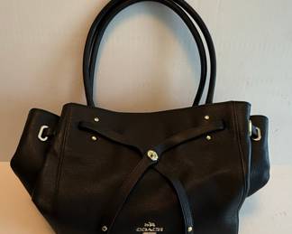 Coach Turnlock Tie Tote Bag