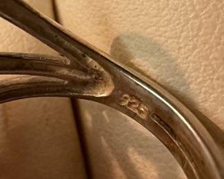 Sterling Silver Abstract Swirl Ring