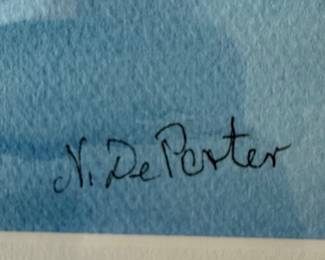 Watercolor Landscape by N. DePorter