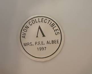 Avon Collectibles "Mrs. P.F.E. Albee" Figurines with Glass Domes