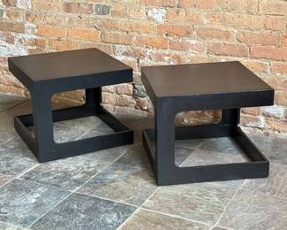 Constructivist Occasional Tables, Pair 