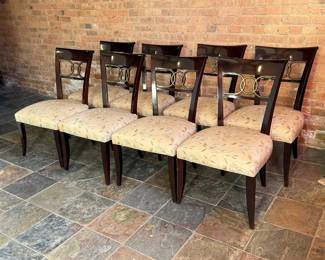 Set of 8 BAKER "Cleo" Dining Chairs