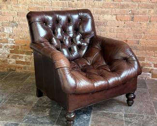 DREXEL Tufted Chesterfield Club Chair