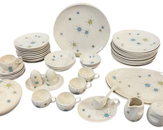 Collection of FRANCISCAN "Starburst" Atomic Dinnerware, 45+ Pcs.