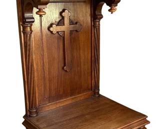 A French Gothic Religious Prayer Kneeler Prie Dieu 